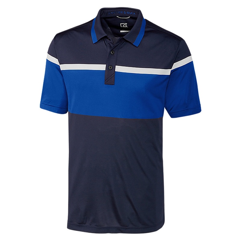 Cutter and Buck Everson Stripe Golf Polo Bolt – SS19 Men Medium
