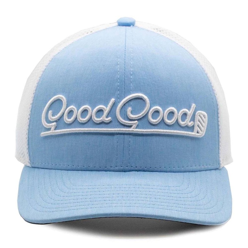 GoodGood Golf Birdie Blue Trucker Golf Cap Sky Blue/White – 24 Men One Size Fits All