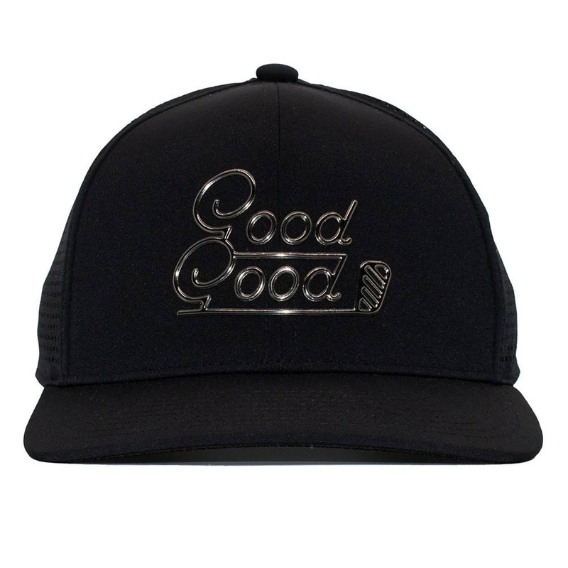 GoodGood Golf High Gloss Life Trucker Golf Cap Black – 24 Men One Size Fits All