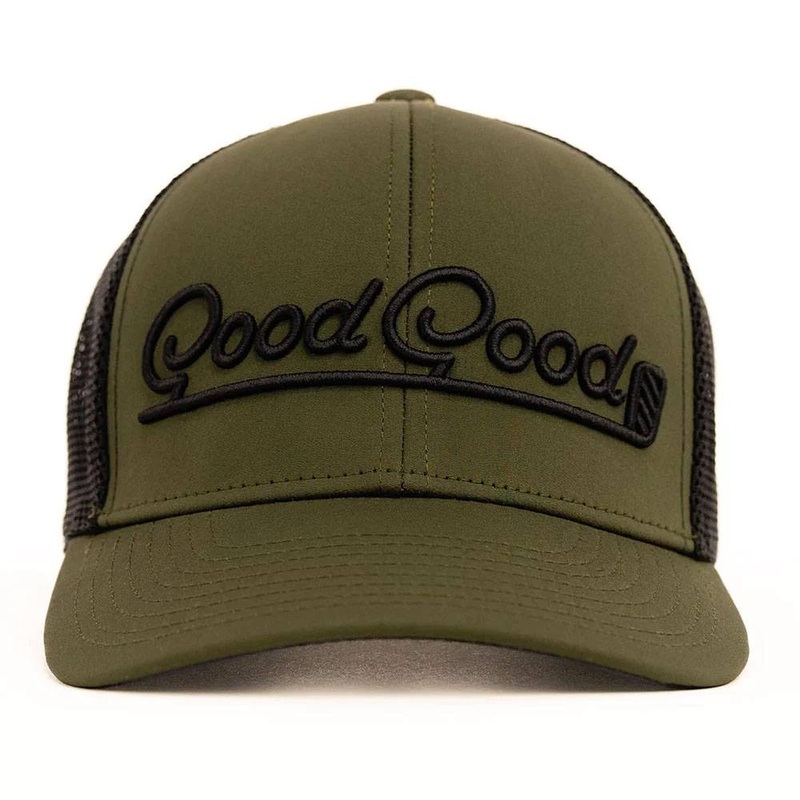 GoodGood Golf Stance Trucker Golf Cap Khaki/Black – 24 Men One Size Fits All