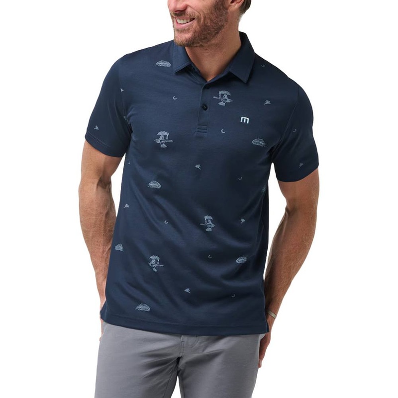 TravisMathew Beach Creature Golf Polo Total Eclipse – SS24 Men Small