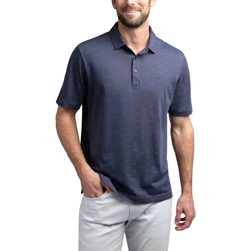 TravisMathew Knock On Wood Golf Polo Mood Indigo – 19 Men Small