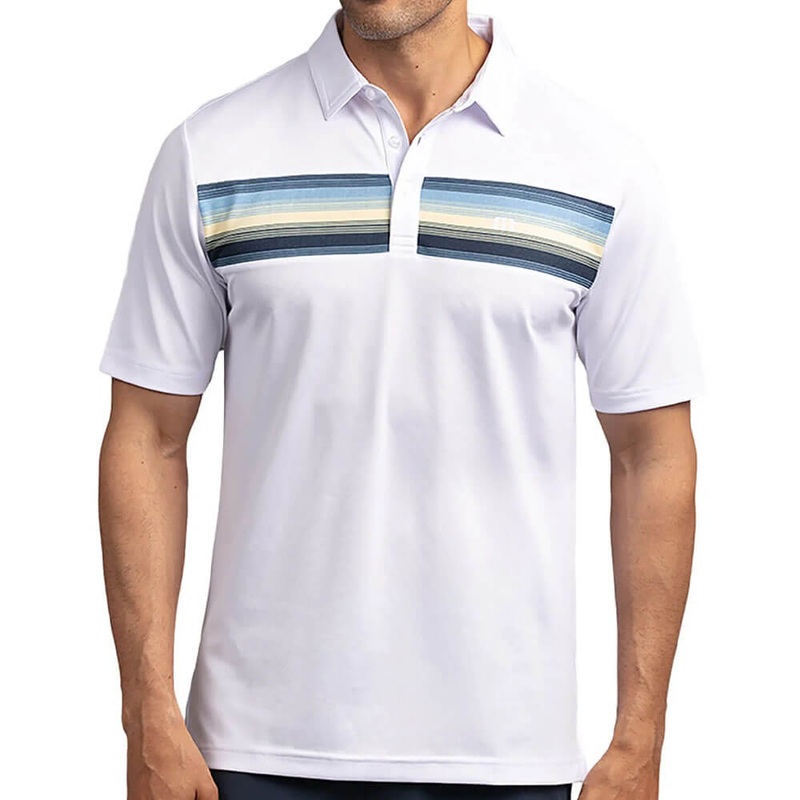 TravisMathew Picnic Golf Polo Heather Alabaste Gleam – 19 Men Small