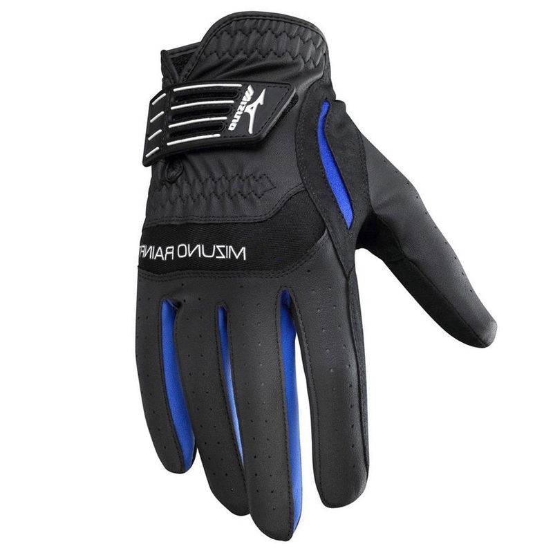 Mizuno Rainfit Golf Glove Black/Royal – 14 Men Fit to Right Hand Regular Small