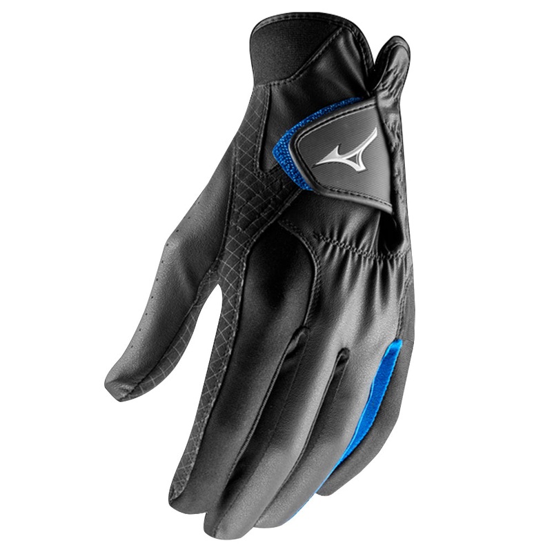 Mizuno Rainfit Golf Glove Pair Black/Royal – 19 Men Fit to Right and Left Hand X-Small