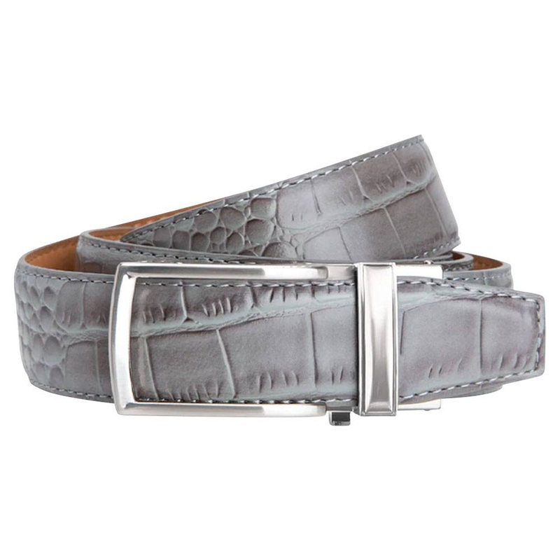 Nexbelt Alligator V2 Golf Belt Gray – 24 Men Cut to Fit up to 45