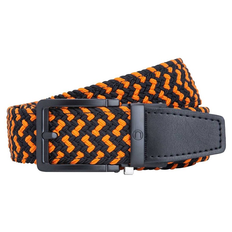Nexbelt Braided Golf Belt Orange/Black – 23 Men Cut to Fit up to 50