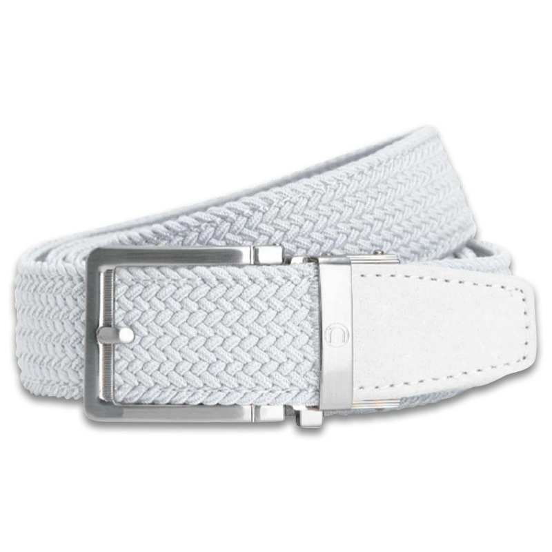 Nexbelt Braided Golf Belt White – 23 Men Cut to Fit up to 50