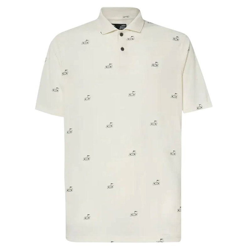 Oakley Flag Golf Polo Pattern Arctic White – SS23 Men Small