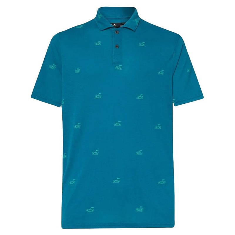 Oakley Flag Golf Polo Pattern Aurora Blue – SS23 Men Small