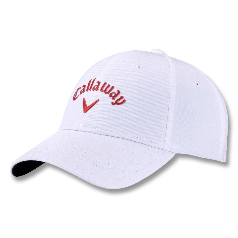 Callaway Liquid Metal Golf Cap White/Dusty Rose – 24 Women One Size Fits All