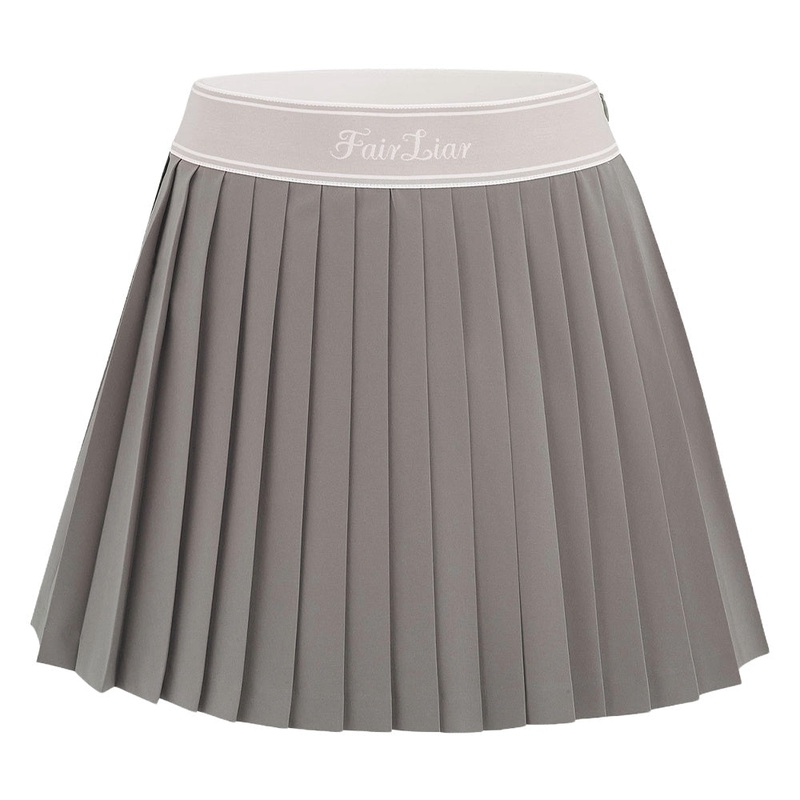 Callaway Logo Jacqard Band Pleated Golf Skirt Cocoa – 24 Women X-Small