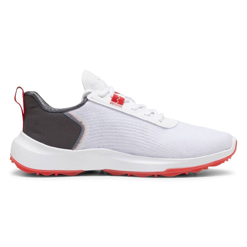 PUMA Fusion Crush Sport Spikeless Golf Shoes White/Dark Coal – 24 Men Medium 7