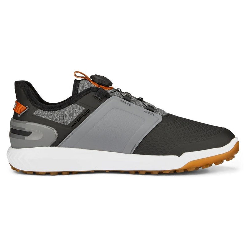 PUMA Ignite Elevate Disc Spikeless Golf Shoes Black/Quiet Shade/Gum – 24 Men Medium 7