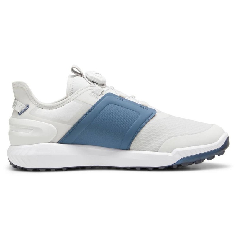 PUMA Ignite Elevate Disc Spikeless Golf Shoes Feather Gray/Evening Sky/White – 24 Men Medium 7
