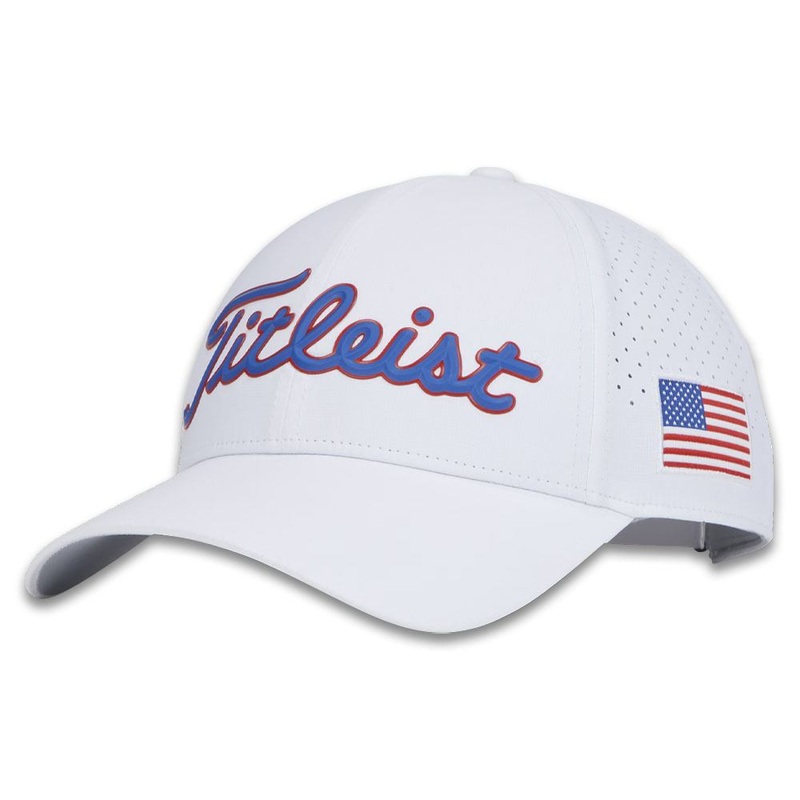 Titleist Players Tech Golf Cap White/Navy/Red – 24 Men One Size Fits All