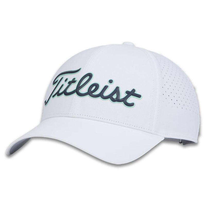 Titleist Players Tech Golf Cap White/Navy/Sea Glass – 24 Men One Size Fits All