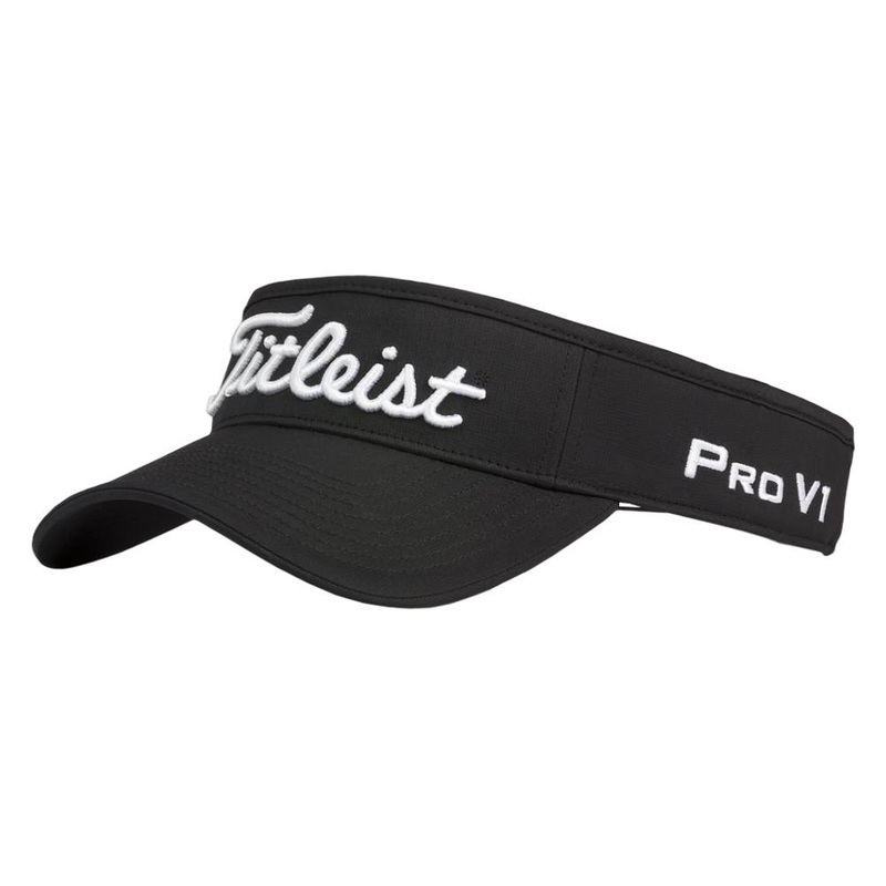 Titleist Tour Performance Staff Collection Golf Visor Black/White – 23 Men One Size Fits All