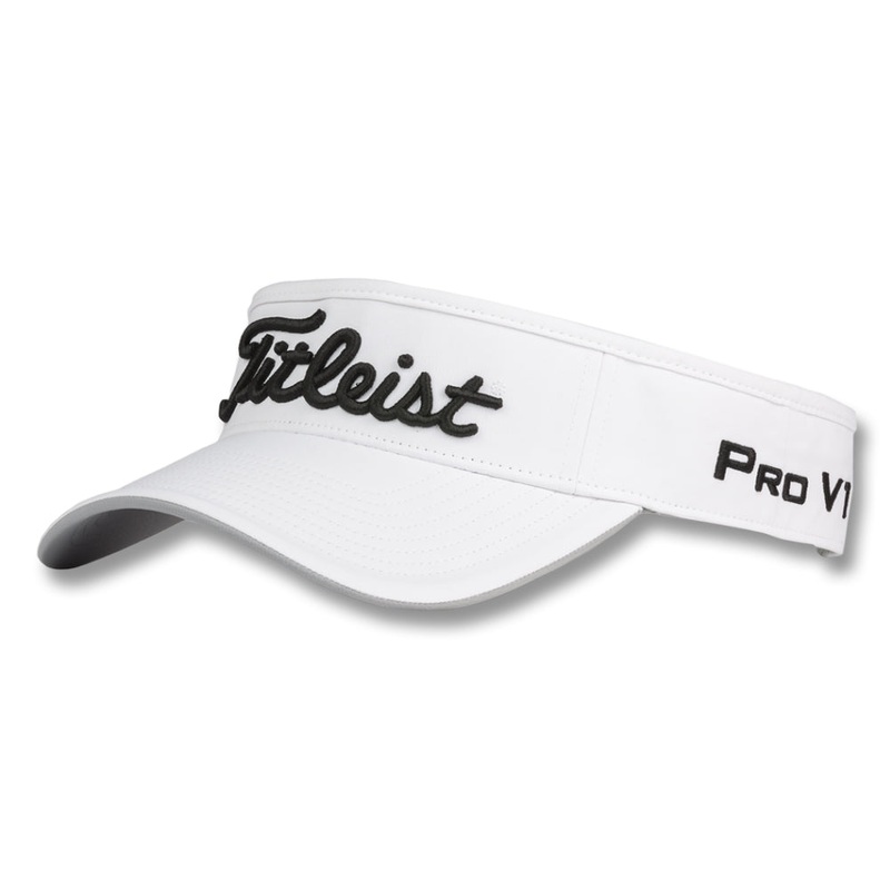 Titleist Tour Performance Staff Collection Golf Visor White/Black – 23 Men One Size Fits All