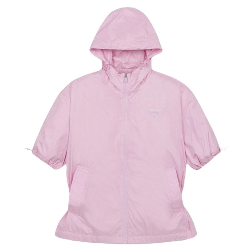 WAAC Zip Hoodie Shortsleeve Golf Jacket Light Pink – 24 Women X-Small