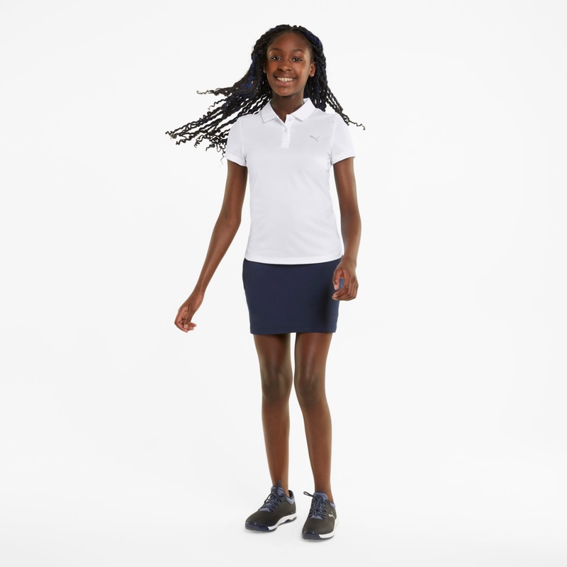 Girl’s Essential Golf Polo Bright White XS