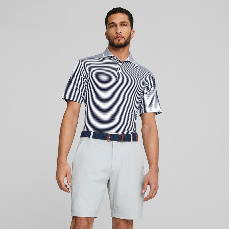 AP MATTR Traditions Golf Polo Pale Pink / Bright White S