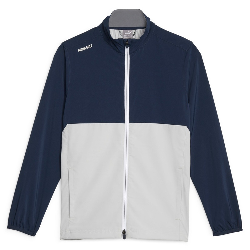 Boy’s Monterey Wind Golf Jacket Puma Black / Slate Sky XS
