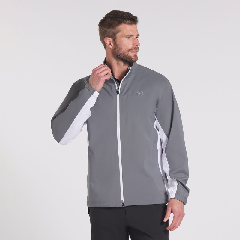 DRYLBL Rain Golf Jacket Puma Black / Slate Sky S