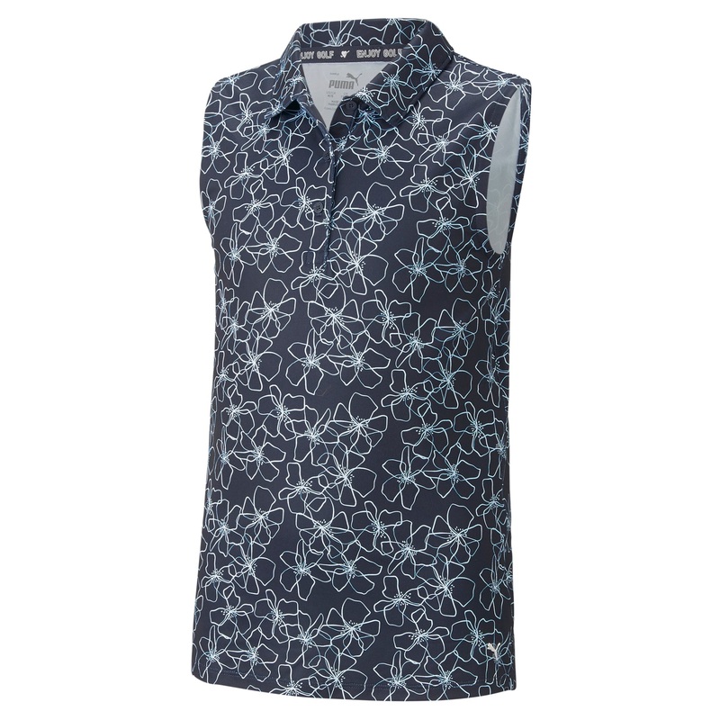 Girl’s CLOUDSPUN Island Sleeveless Golf Polo Navy Blazer XS