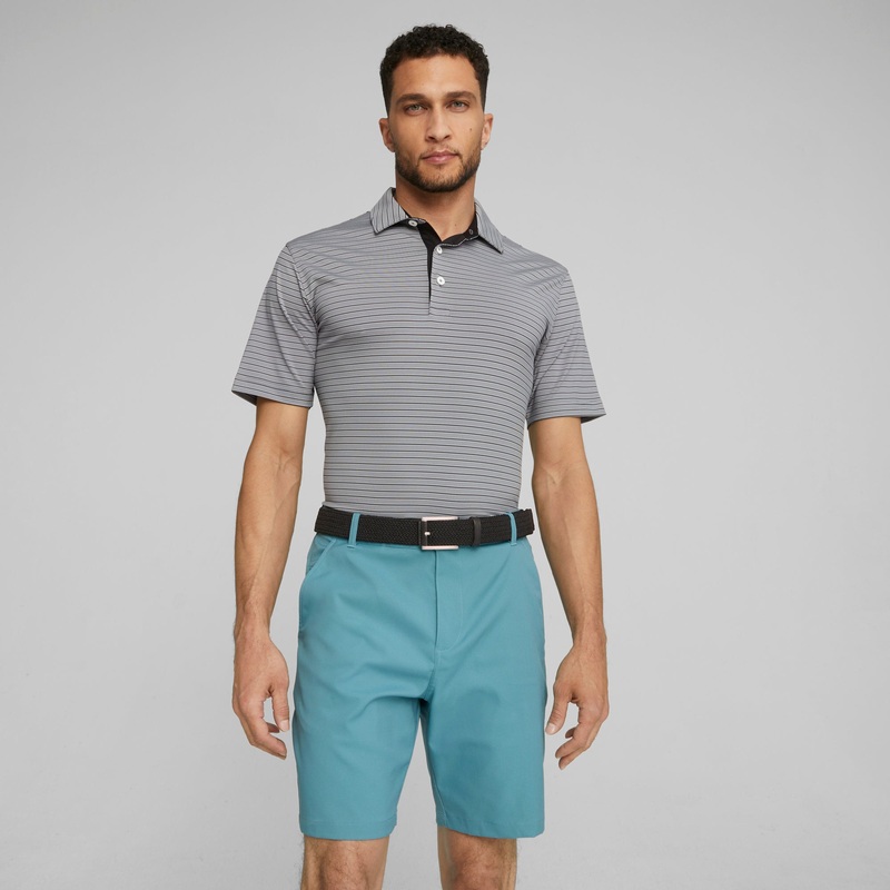 MATTR Bay Golf Polo Ash Gray / Puma Black S
