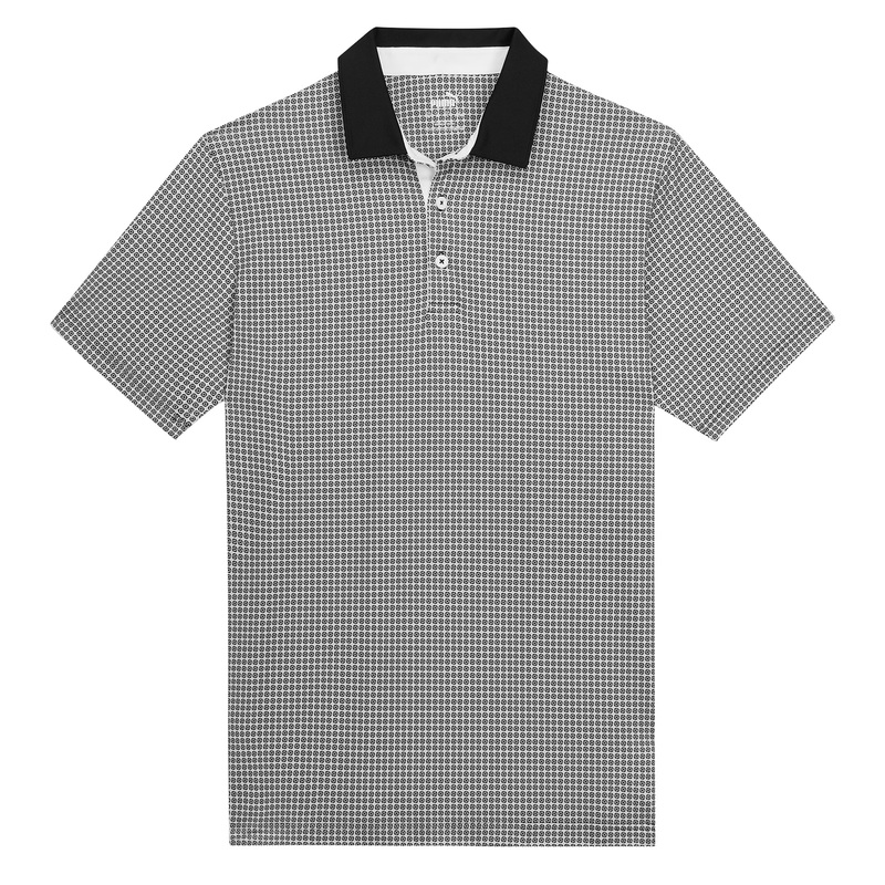 MATTR Circular Golf Polo Vine / White Glow S