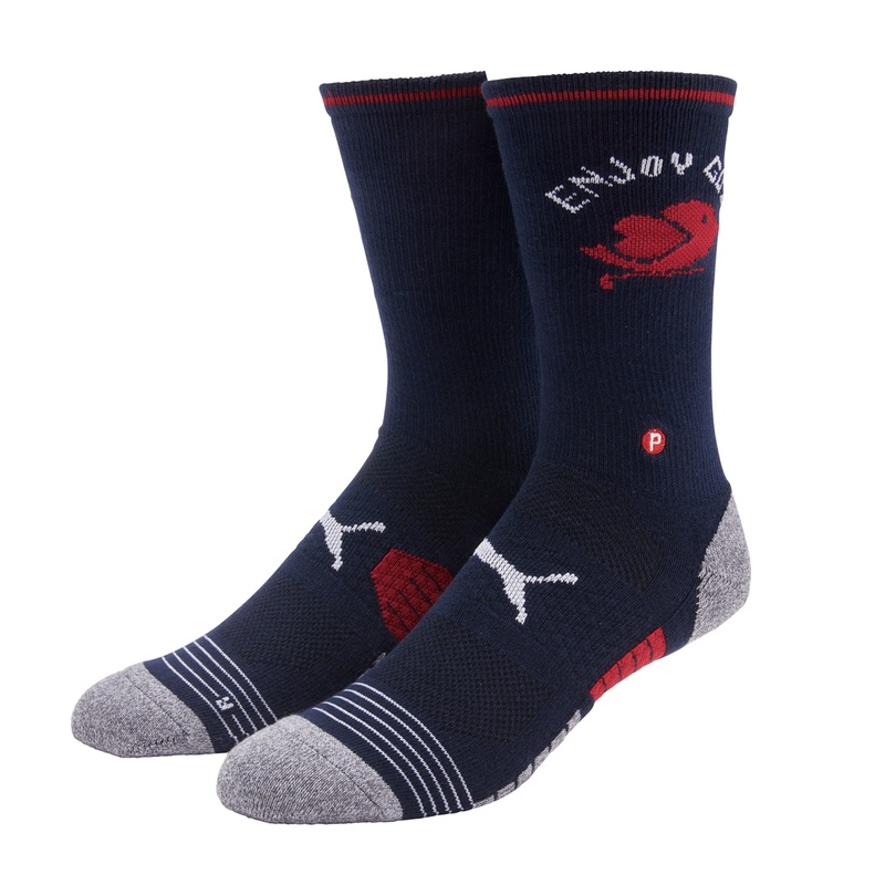 Puma Tech Crew Golf Socks Navy Blazer / Bright White S