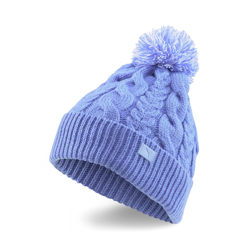 Women’s Cable Pom Beanie Navy Blazer / Bright White