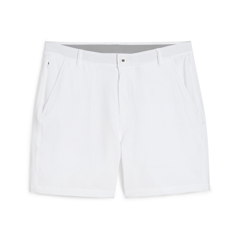 101 Solid 7″ Golf Shorts | White Glow 33