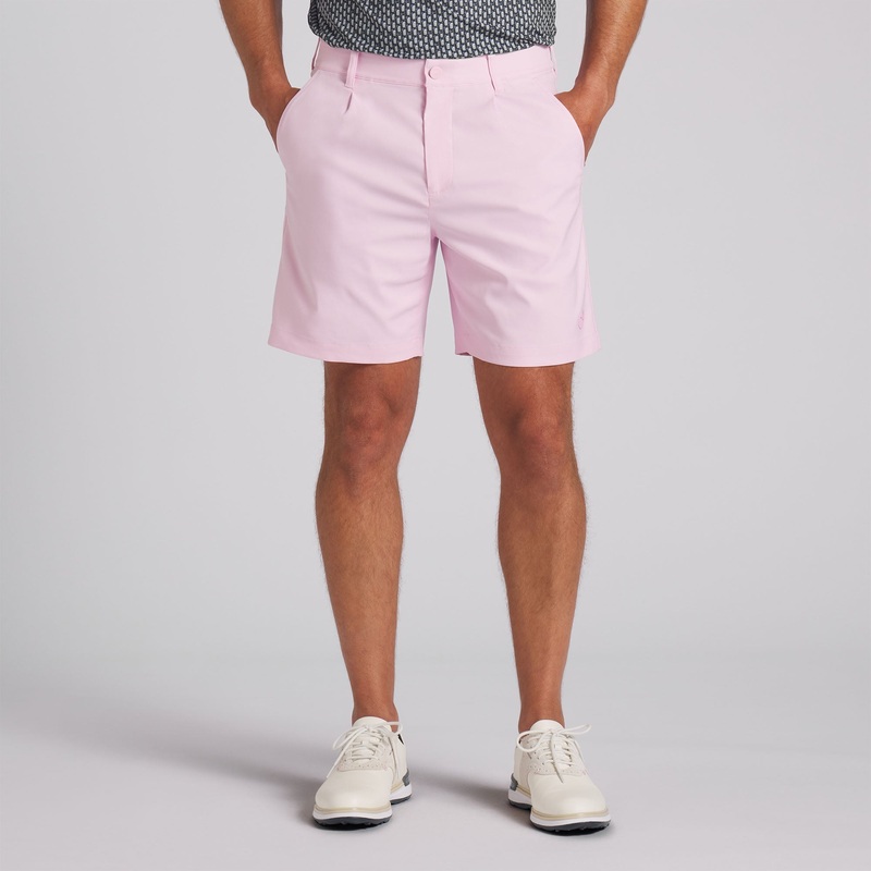 AP Pleated Golf Shorts Pale Pink 28