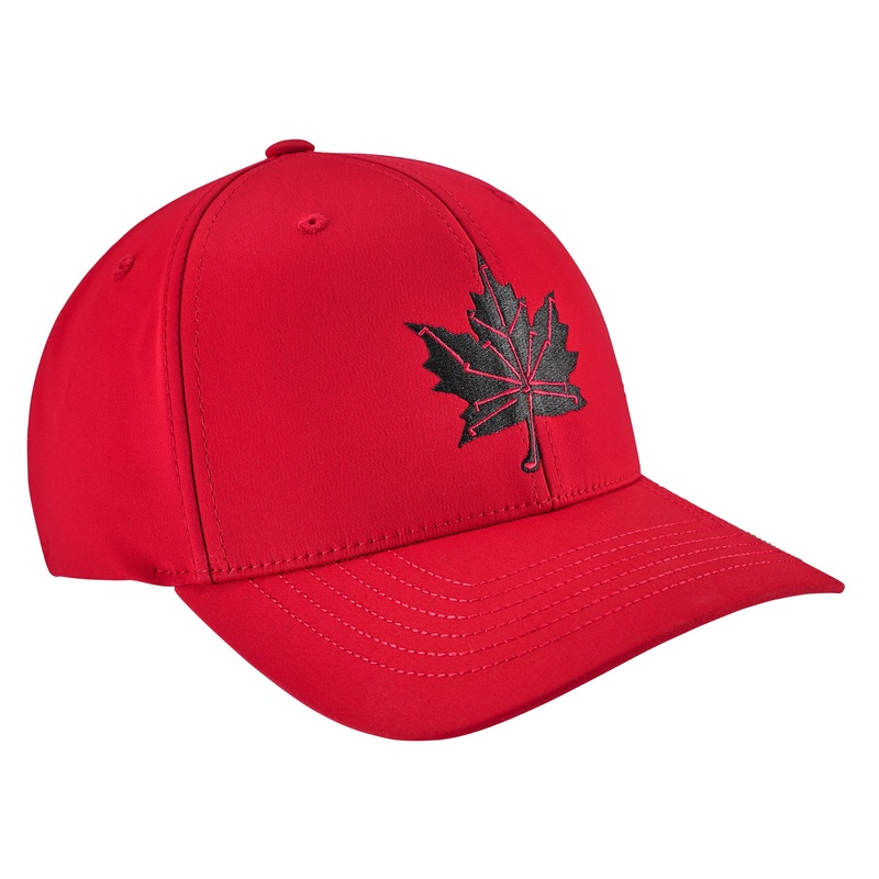 Canada Snapback Golf Cap Puma Black / Strong Red