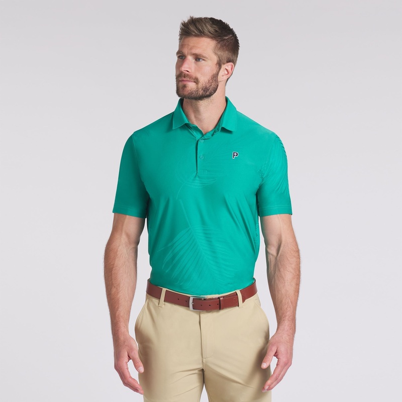 Puma x PTC Jacquard Golf Polo Sparkling Green S