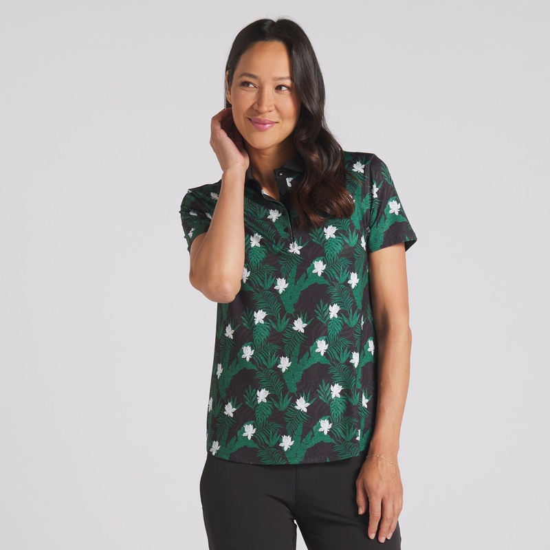 Women’s MATTR Tropic Golf Polo Puma Black / Vine XS