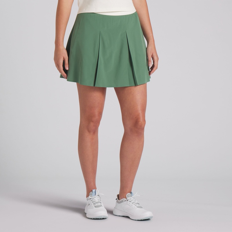 Women’s Puma x Quiet Golf Pleated Golf Skirt Deep Forest XS