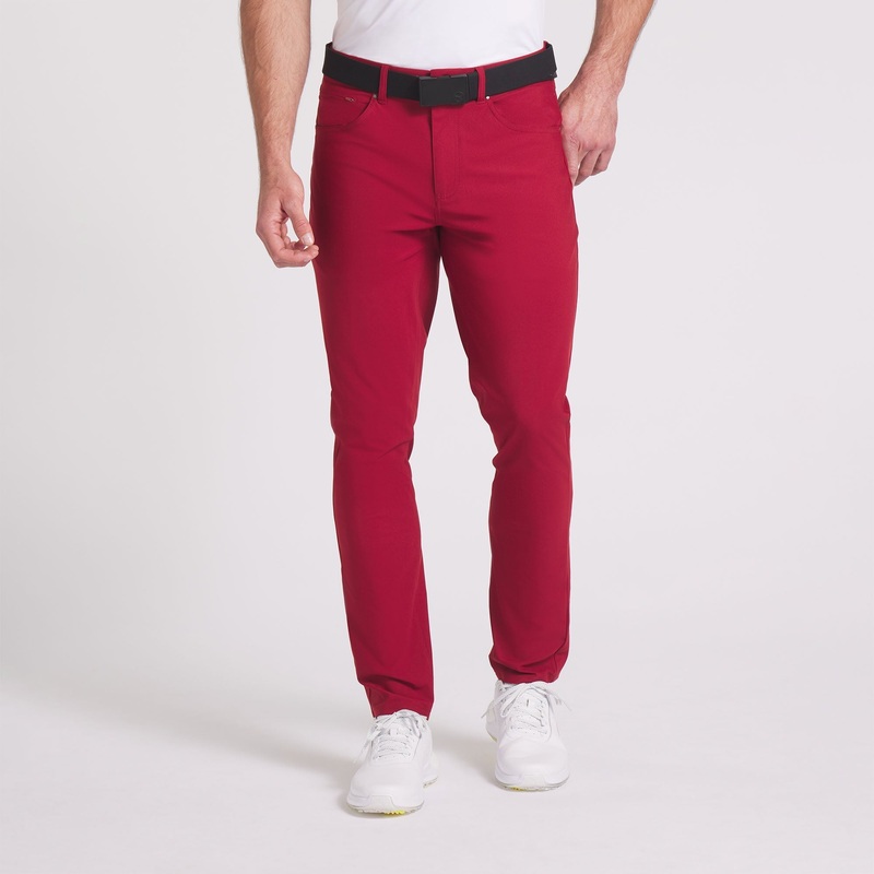 101 5 Pocket Golf Pants | Intense Red 36 30