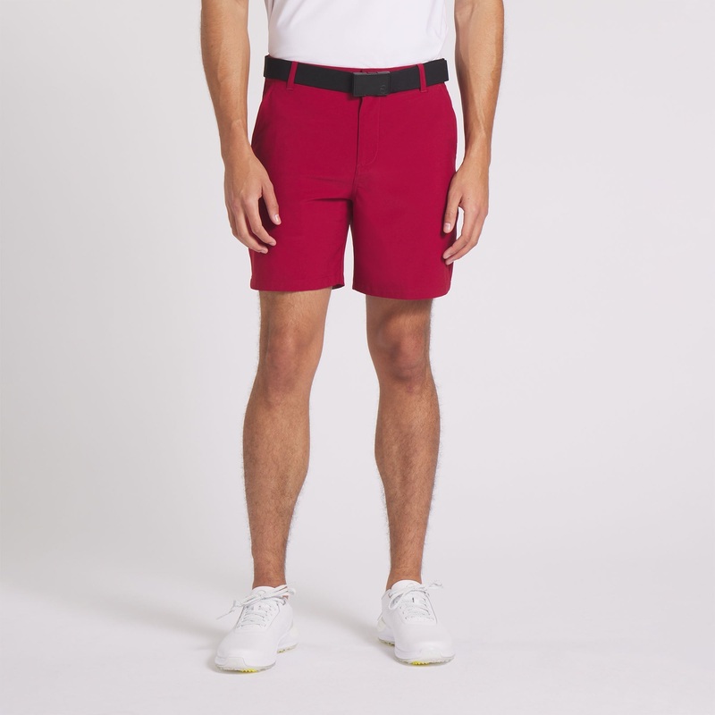 101 Solid 7″ Golf Shorts | Intense Red 40