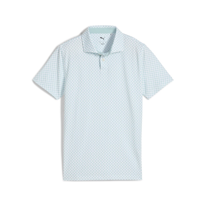 Boy’s MATTR Micro Florals Golf Polo Red Fire / Dark Crimson XS