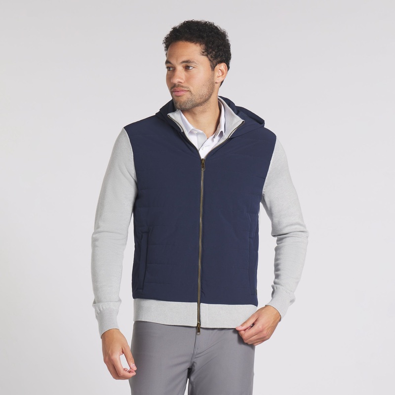 Clubhouse Hybrid Golf Jacket Mineral Gray / Pebble Gray S
