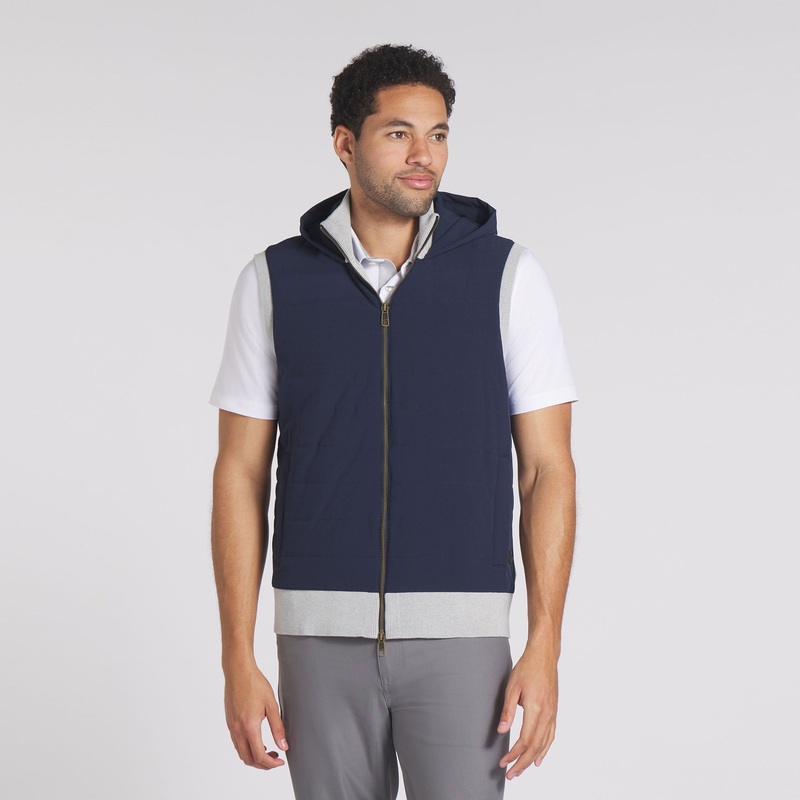 Clubhouse Hybrid Golf Vest Mineral Gray / Pebble Gray S