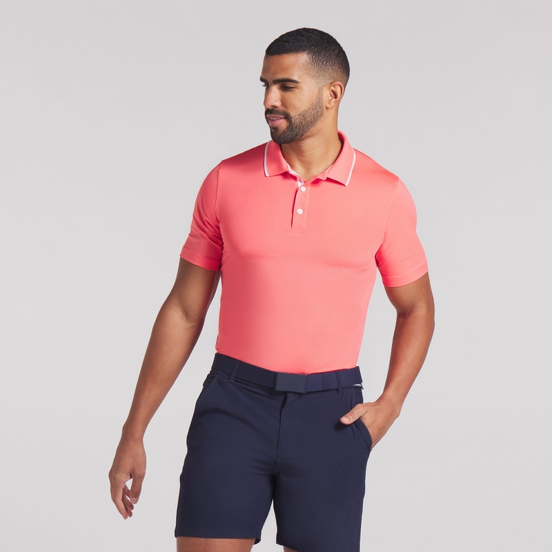 MATTR Elevated Solid Golf Polo Haute Tropic / Deep Navy 3XL