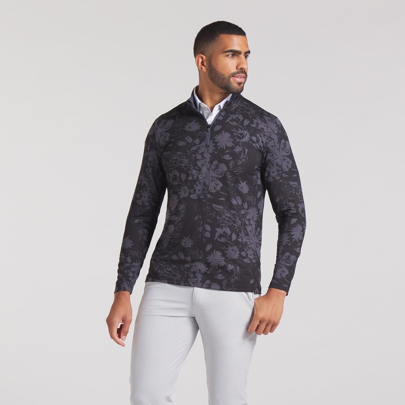 Pure 2.0 Rose Golf 1/4 Zip Puma Black / Strong Gray S
