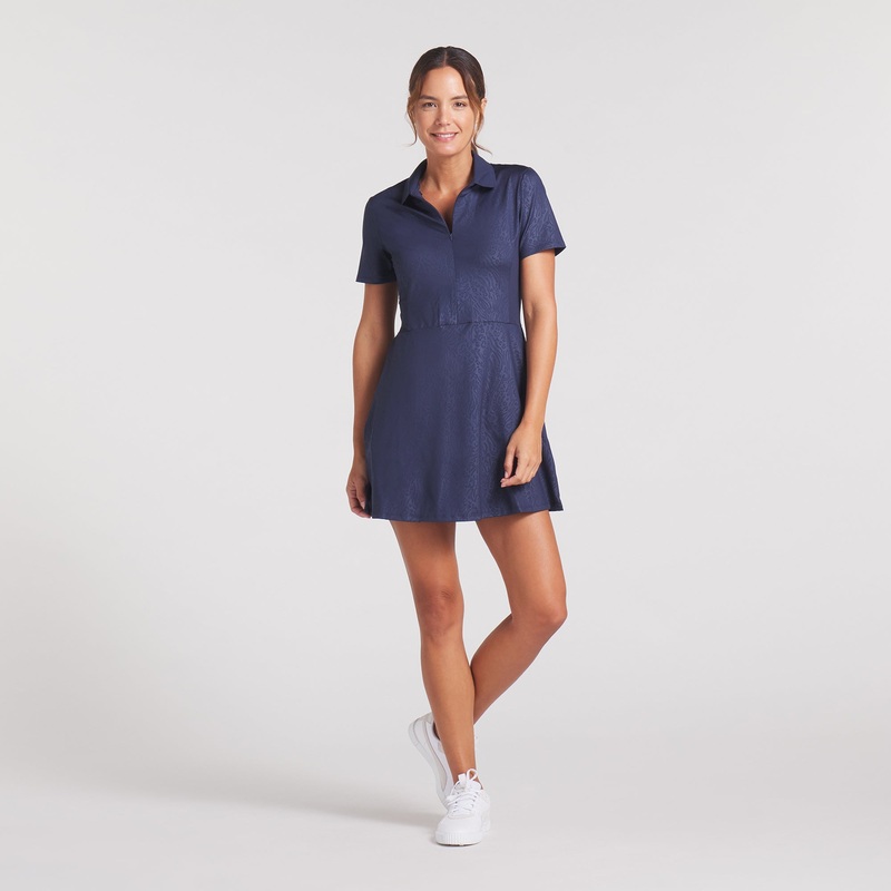 Women’s Kassidy Animal Deboss Golf Dress Team Light Blue XXL