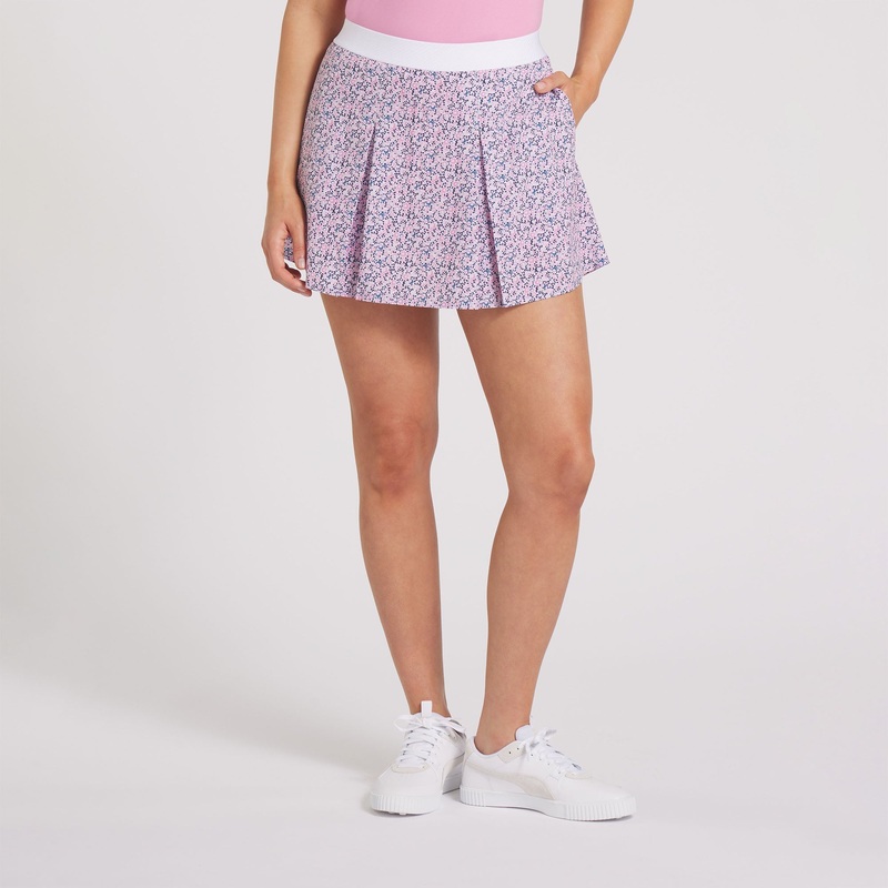 Women’s Soto Pleated Golf Skirt Deep Navy / Magenta Gleam XXS
