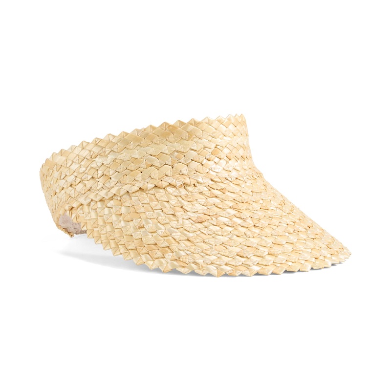 Women’s Straw Fashion Golf Visor Putty