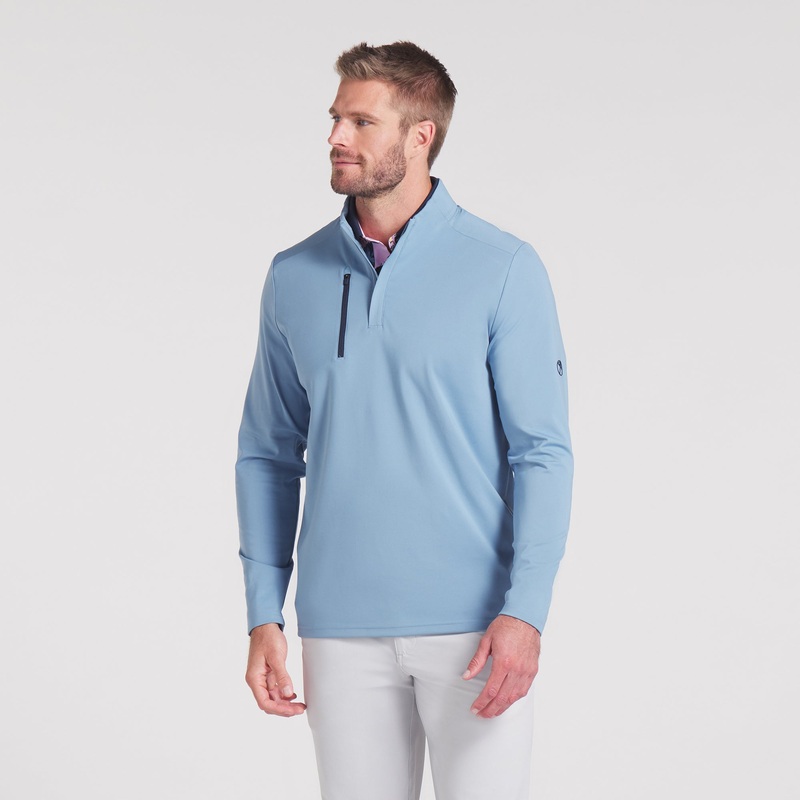 AP CLOUDSPUN Tech Golf 1/4 Zip Warm White XL